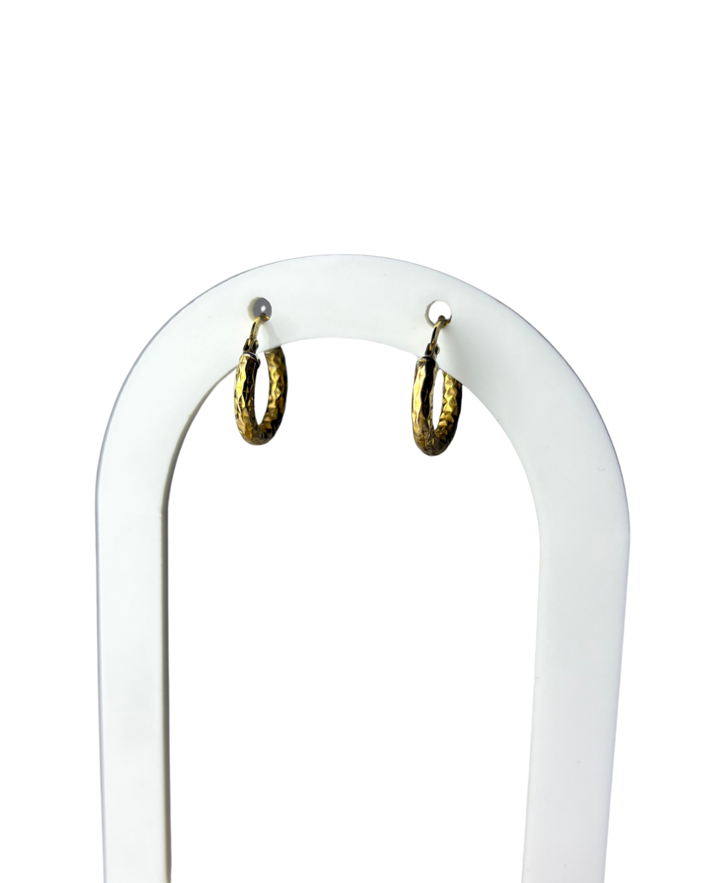 Hoop Earrings in 9ct Gold Plated Sterling Silver