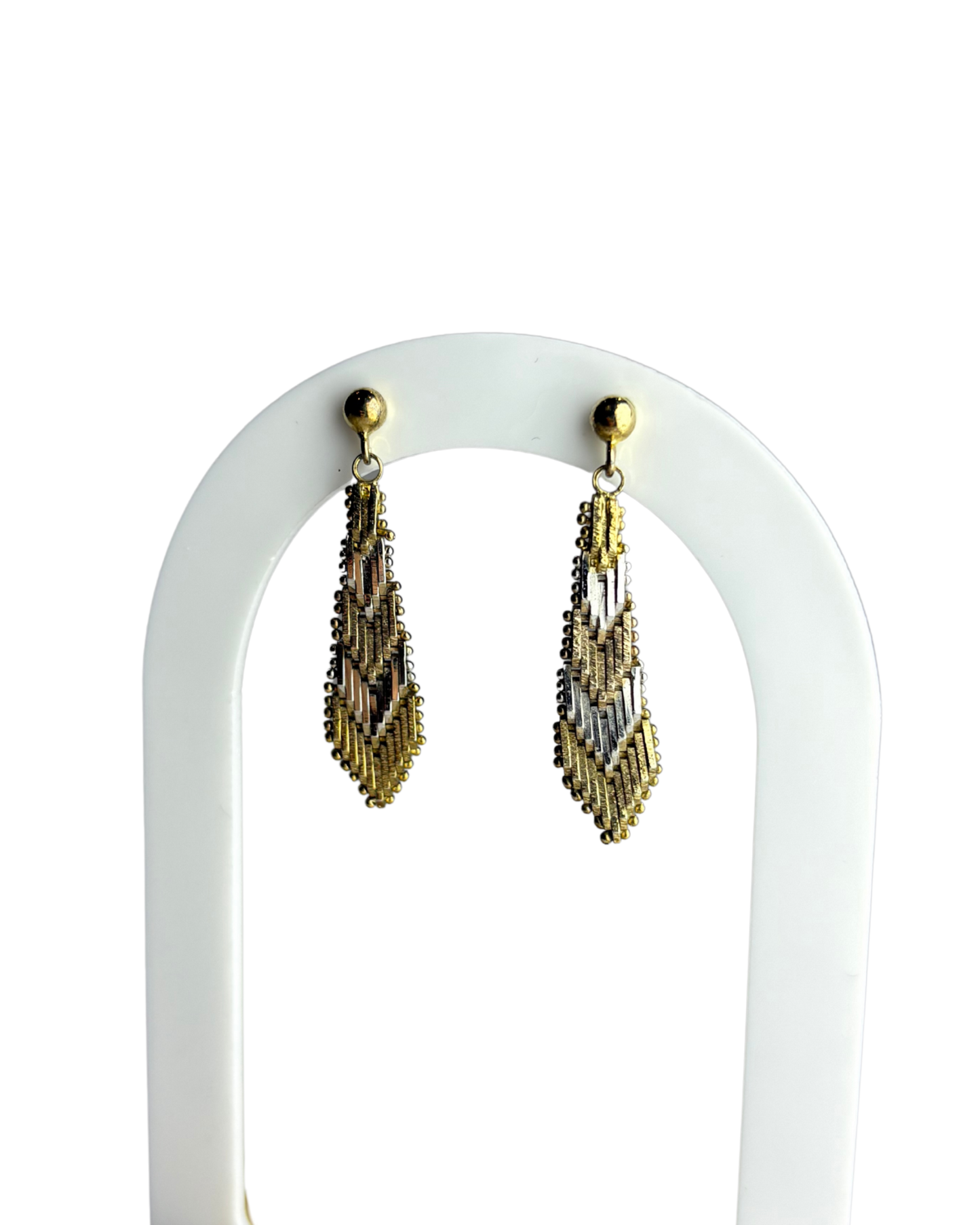 Dangle Earring in 9ct Gold Plated Sterling Silver