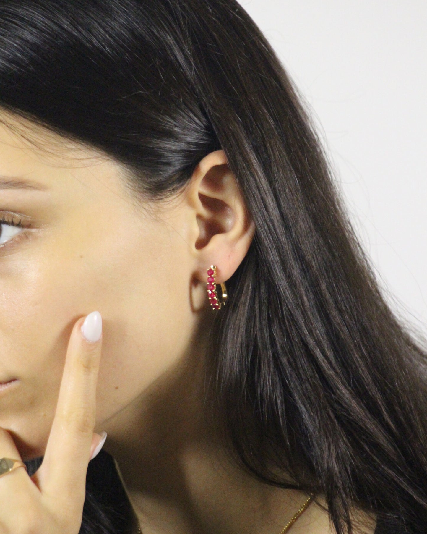 Ruby Earrings in 14ct Yellow Gold