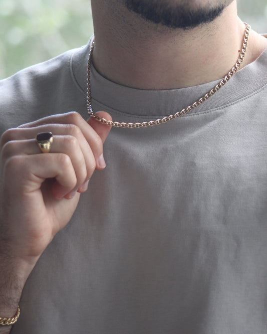 52cm Hollow Anchor Chain in 9ct Yellow Gold