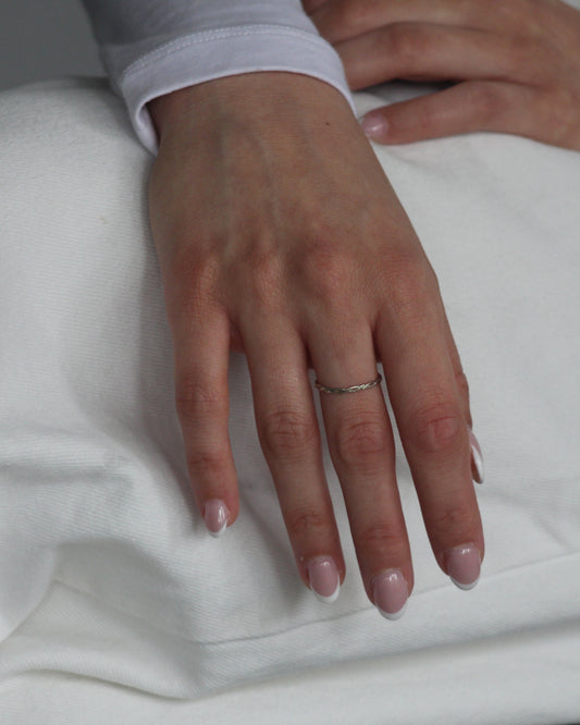 Woven Ring in Sterling Silver