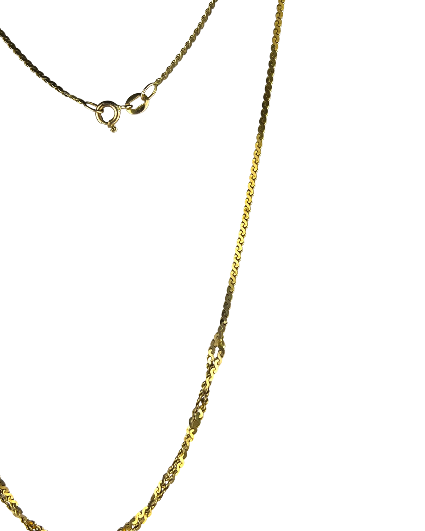 47cm Solid Braided Chain in 9ct Yellow Gold