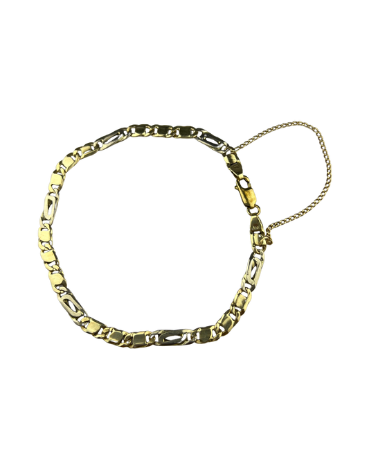 21cm Solid Bracelet in 9ct Yellow Gold