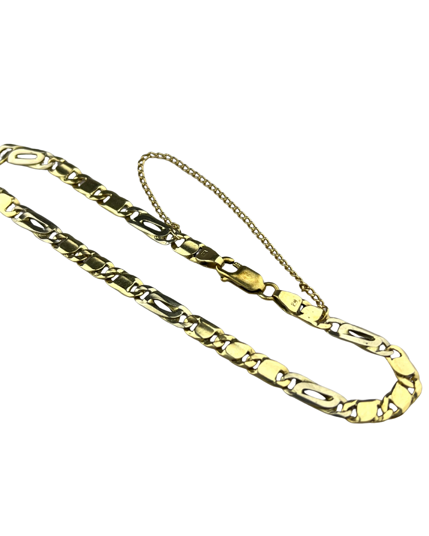 21cm Solid Bracelet in 9ct Yellow Gold