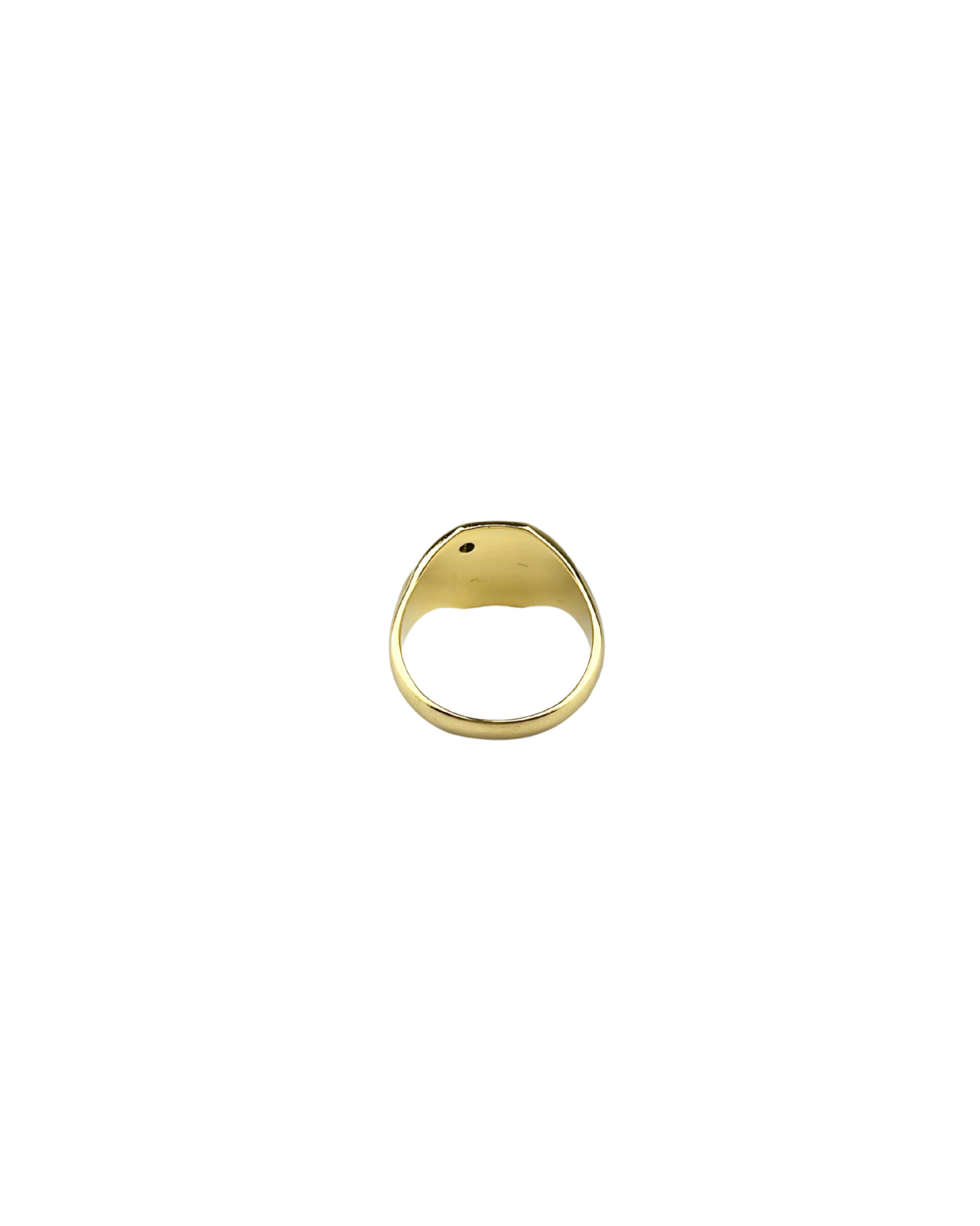 Diamond Signet Ring in 9ct Yellow Gold