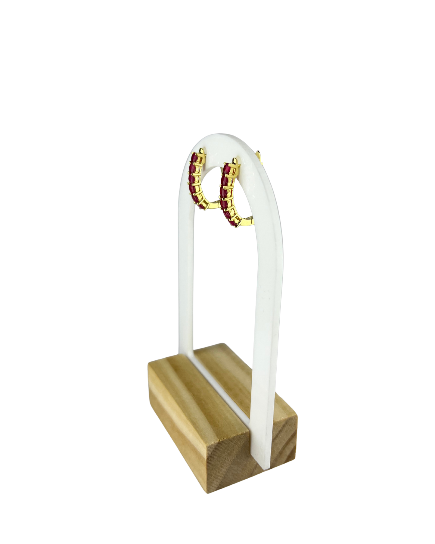 Ruby Earrings in 14ct Yellow Gold