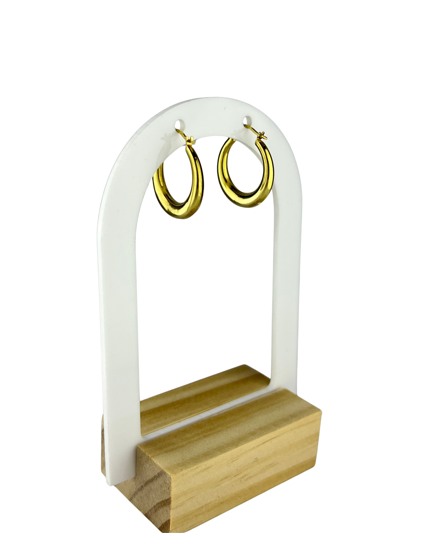 21mm Hoop Earrings in 9ct Yellow Gold