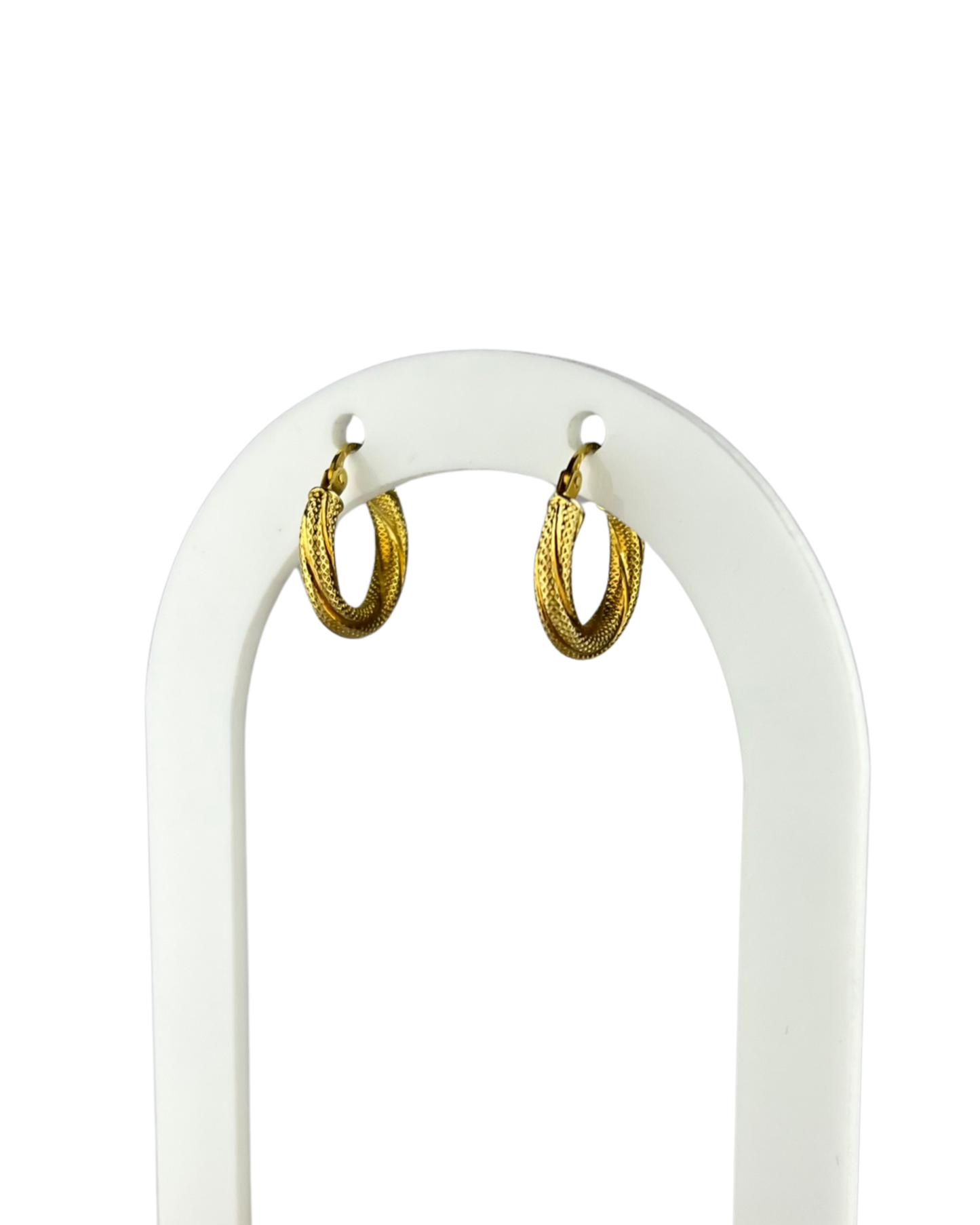 15.5mm Hoop Earrings in 9ct Yellow Gold