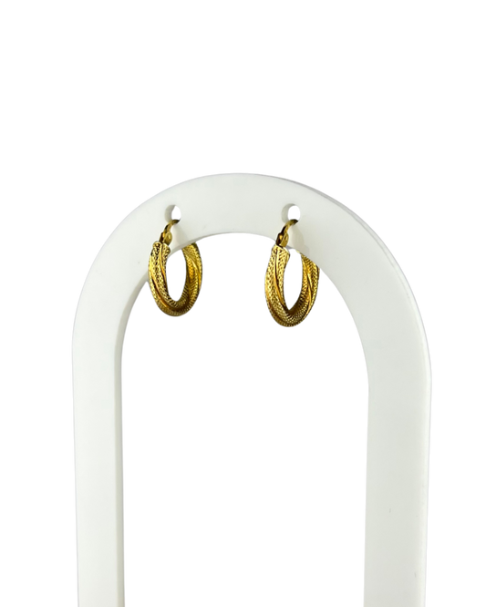 15.5mm Hoop Earrings in 9ct Yellow Gold