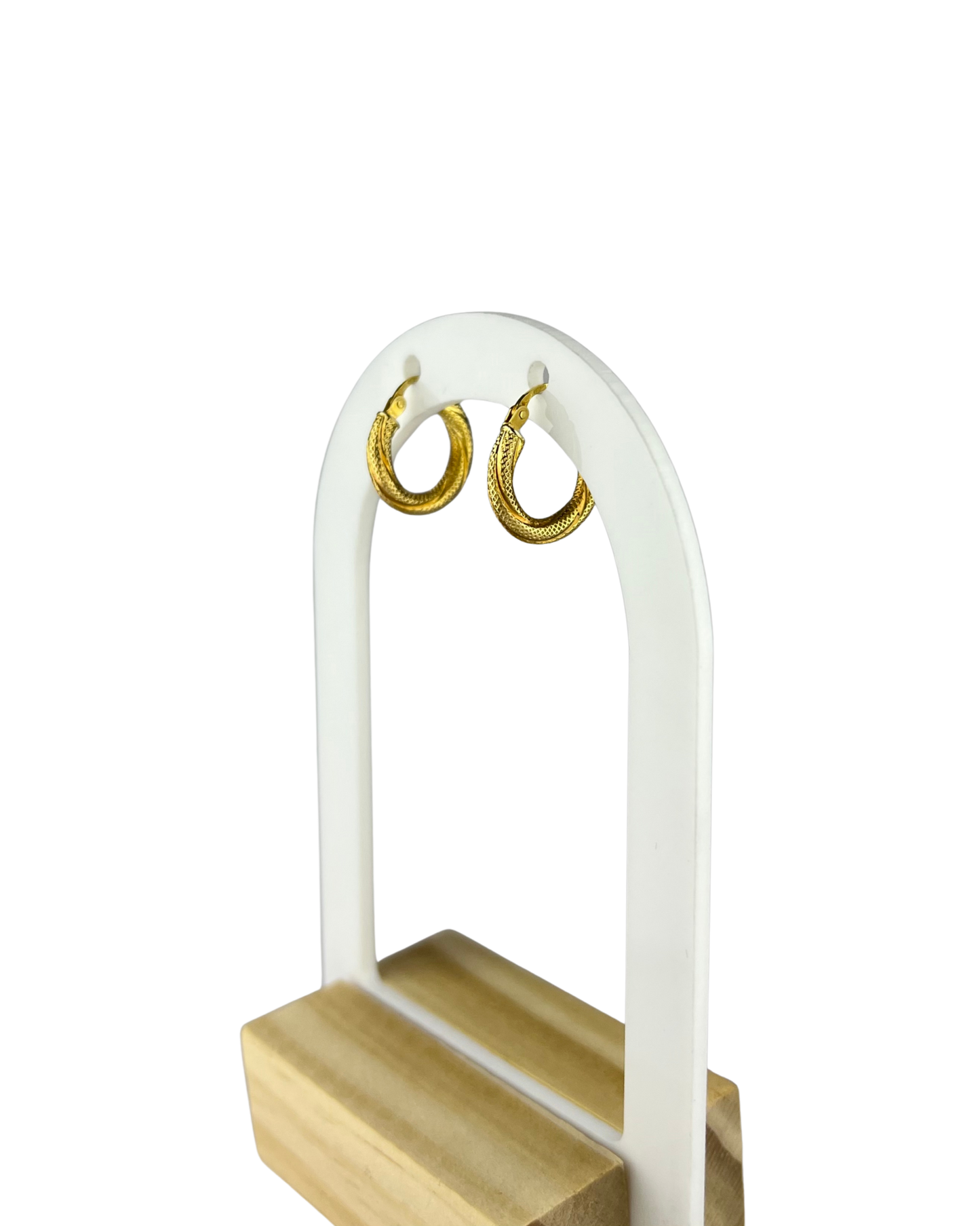 15.5mm Hoop Earrings in 9ct Yellow Gold