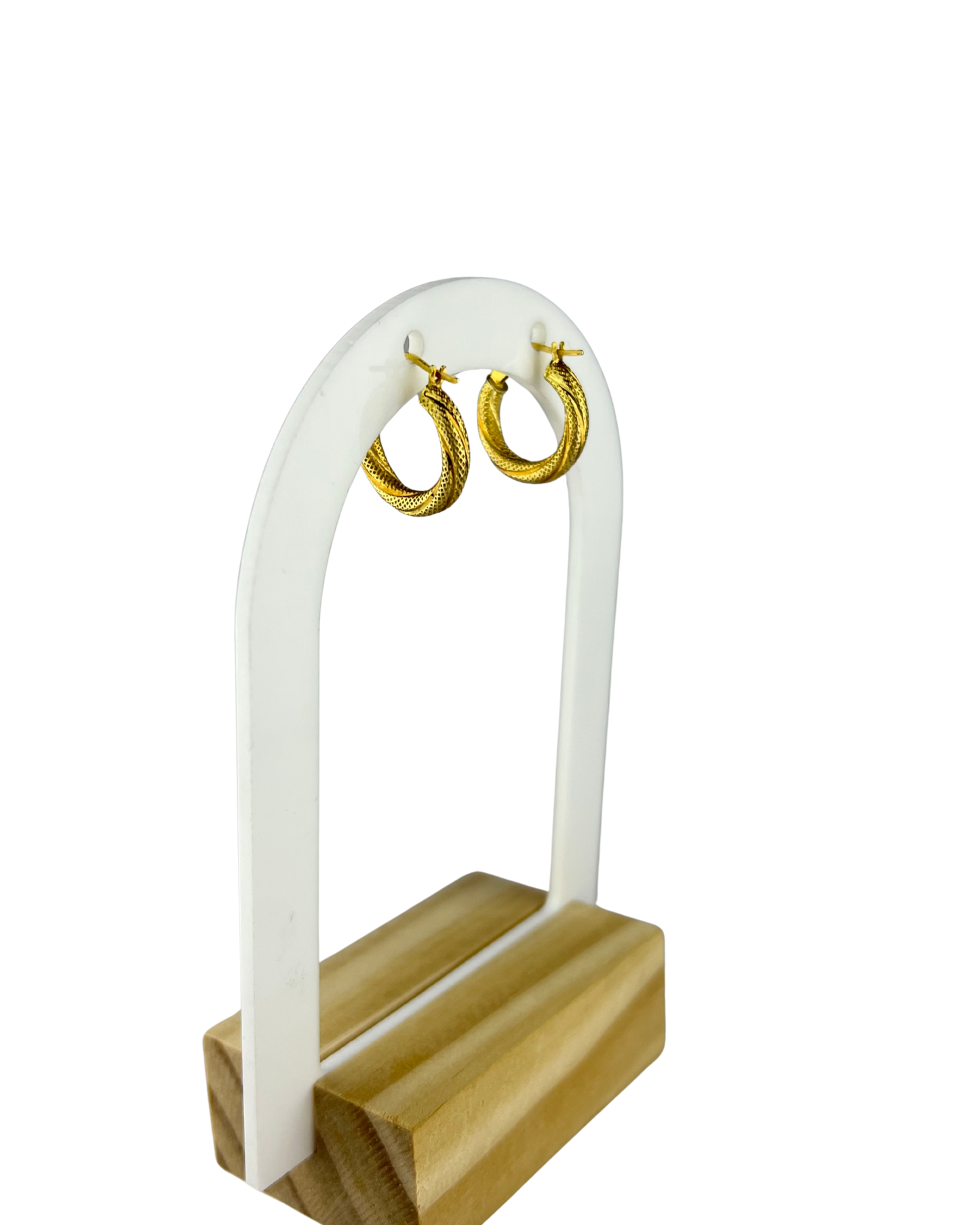 15.5mm Hoop Earrings in 9ct Yellow Gold