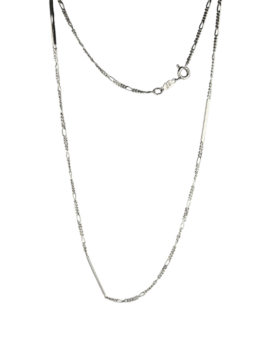 48cm Solid Curb Chain in Sterling Silver