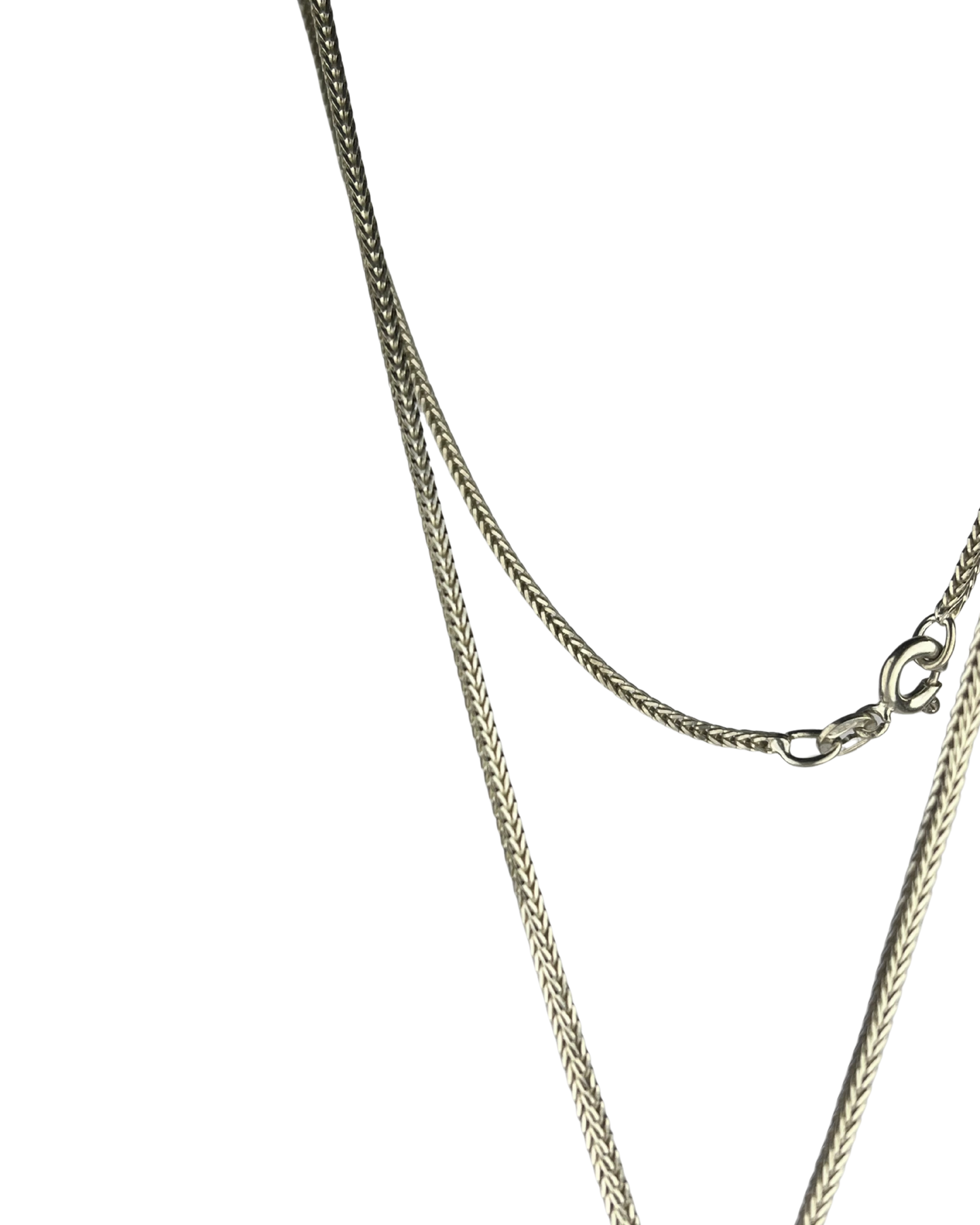 50cm Solid Palma Chain and Pendant in Sterling Silver