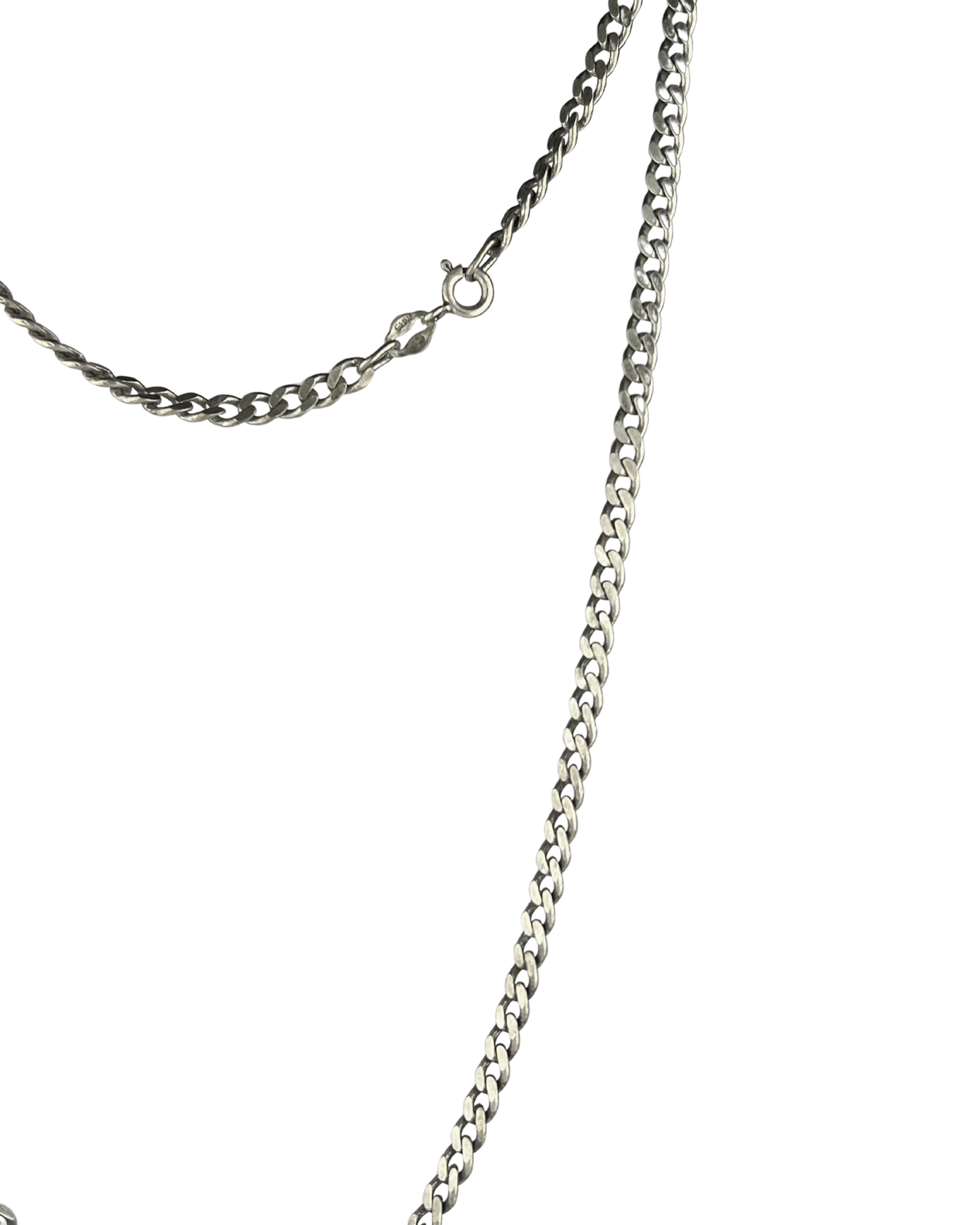55cm Solid Curb Chain in Sterling Silver