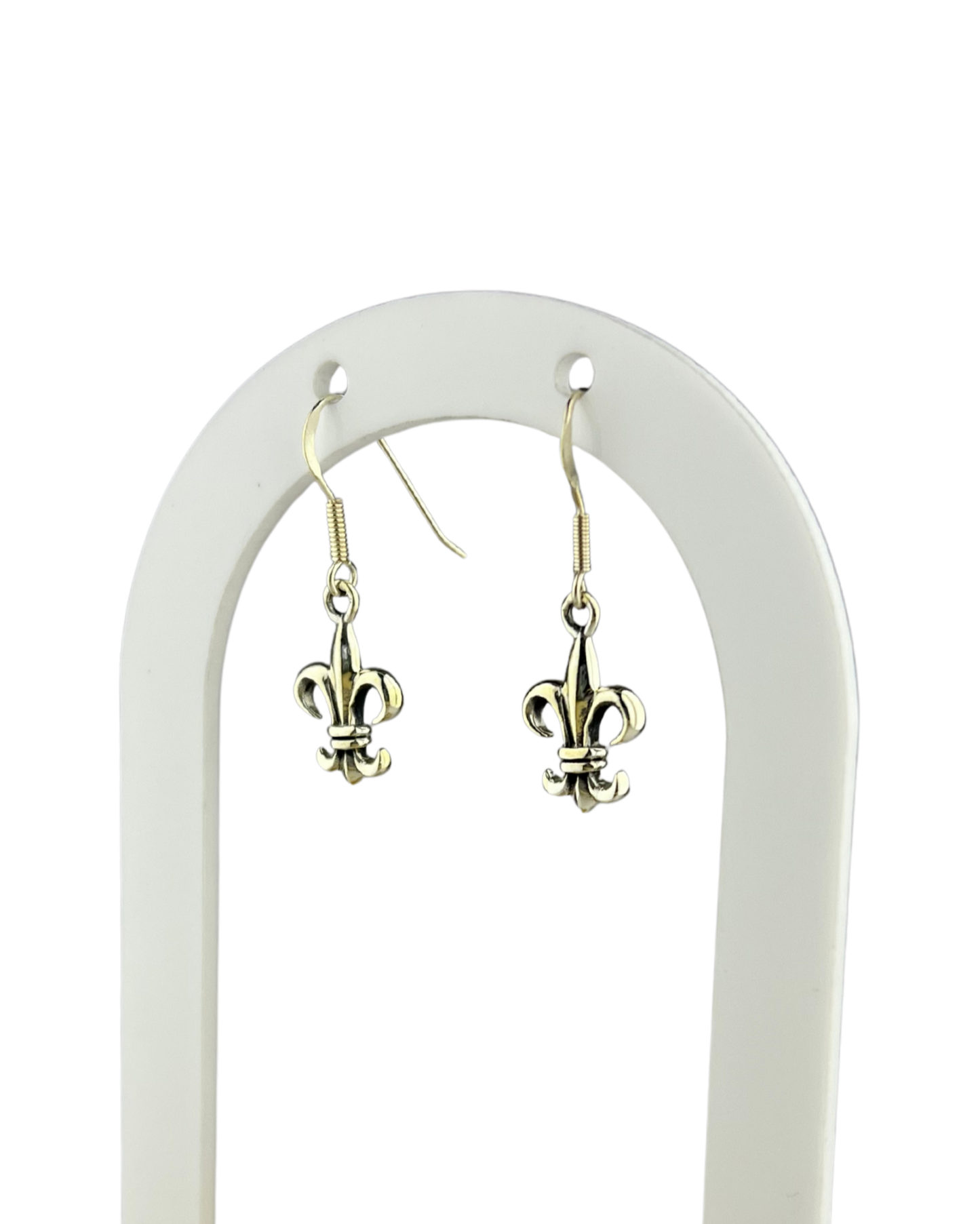 Fleur-de-lis Earrings in Sterling Silver