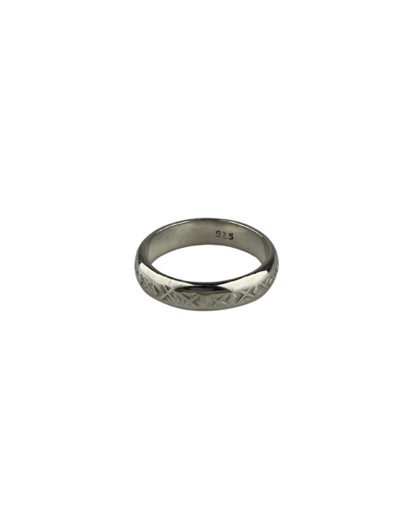 Cross Pattern Ring in Sterling Silver