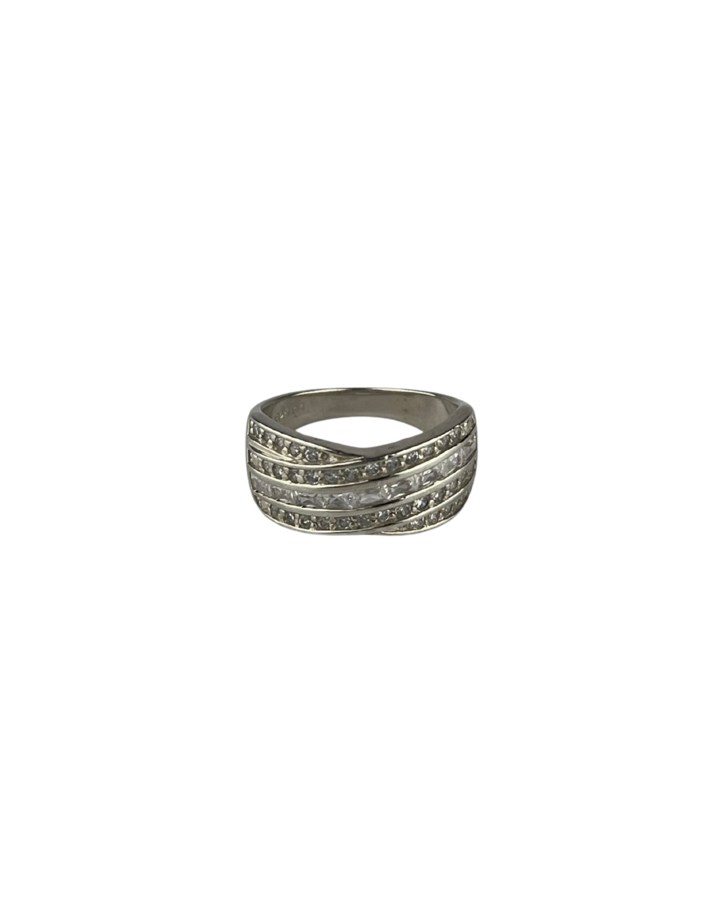 Lined Ring in Sterling Silver