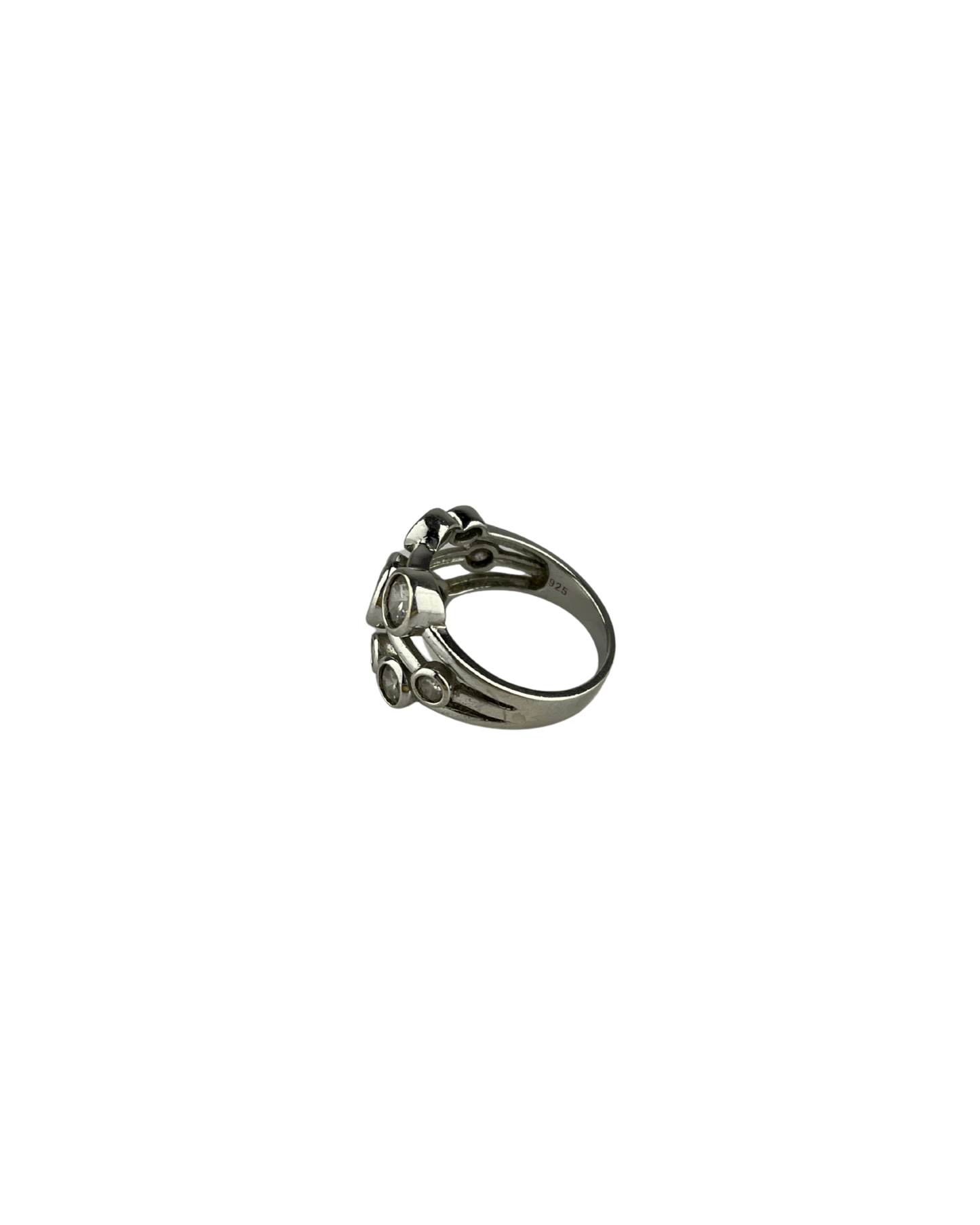 Cluster Ring in Sterling Silver