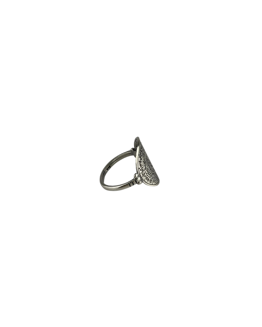 Circle Rune Ring in Sterling Silver
