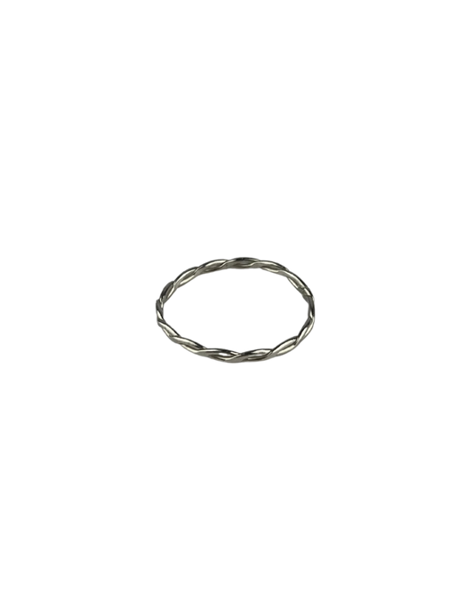 Woven Ring in Sterling Silver