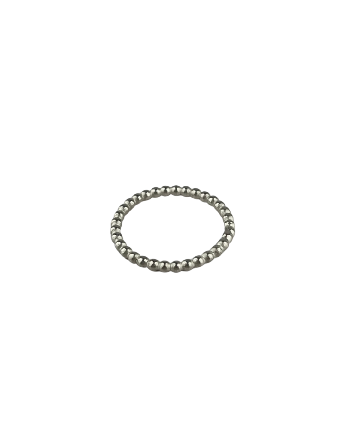 Beaded Ring in Sterling Silver