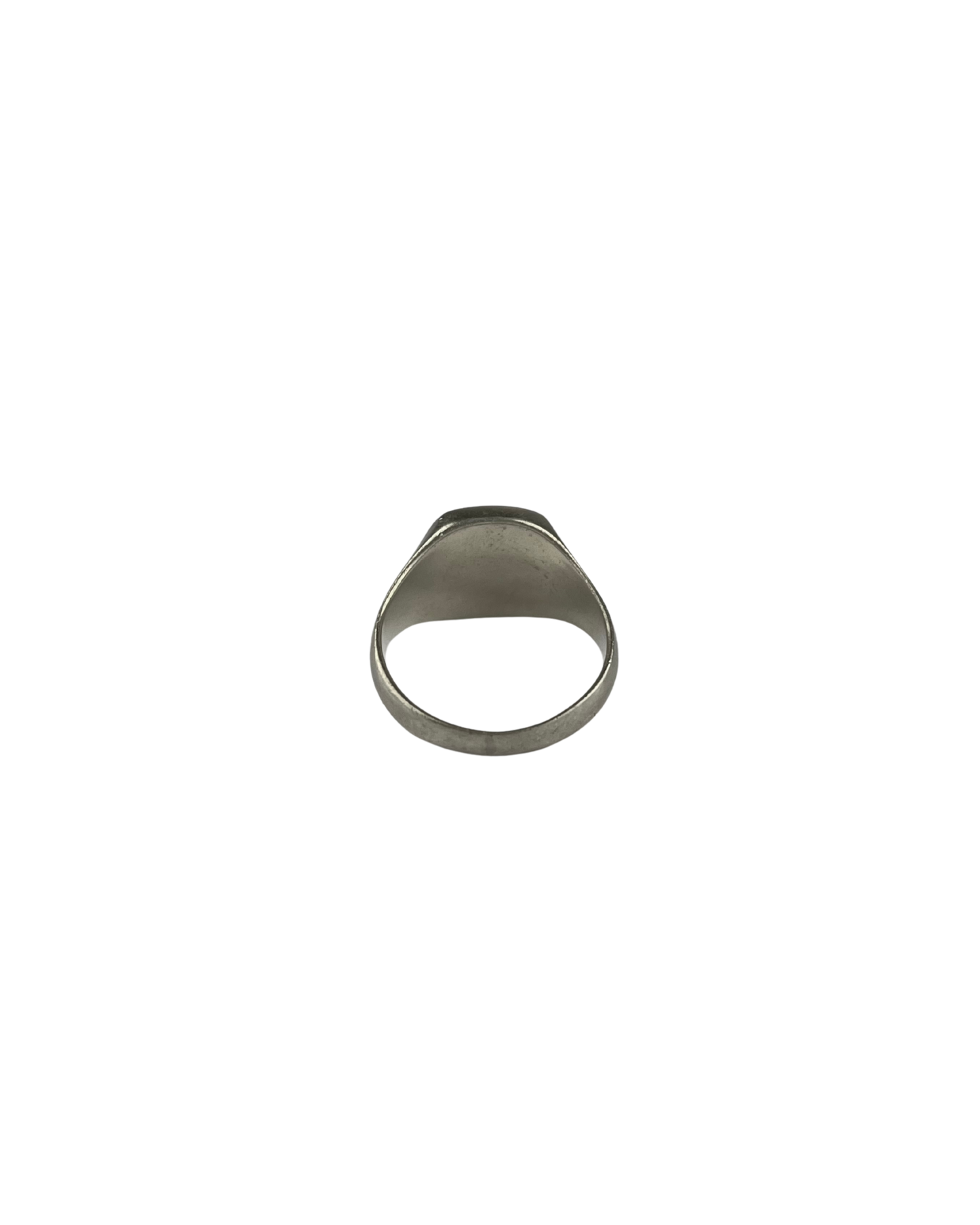 Black Signet Ring in Sterling Silver