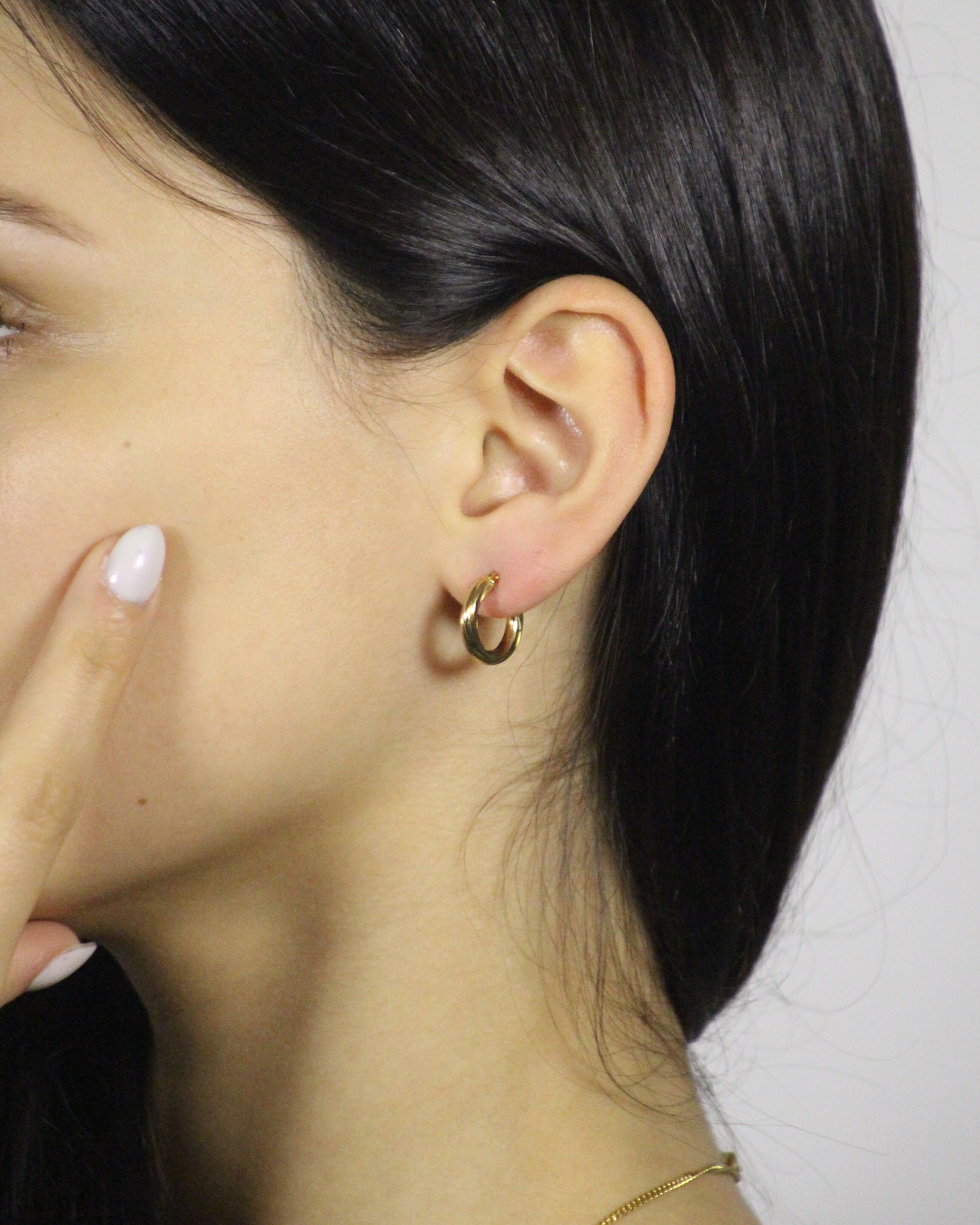 16mm Hoop Earrings in 9ct Yellow Gold