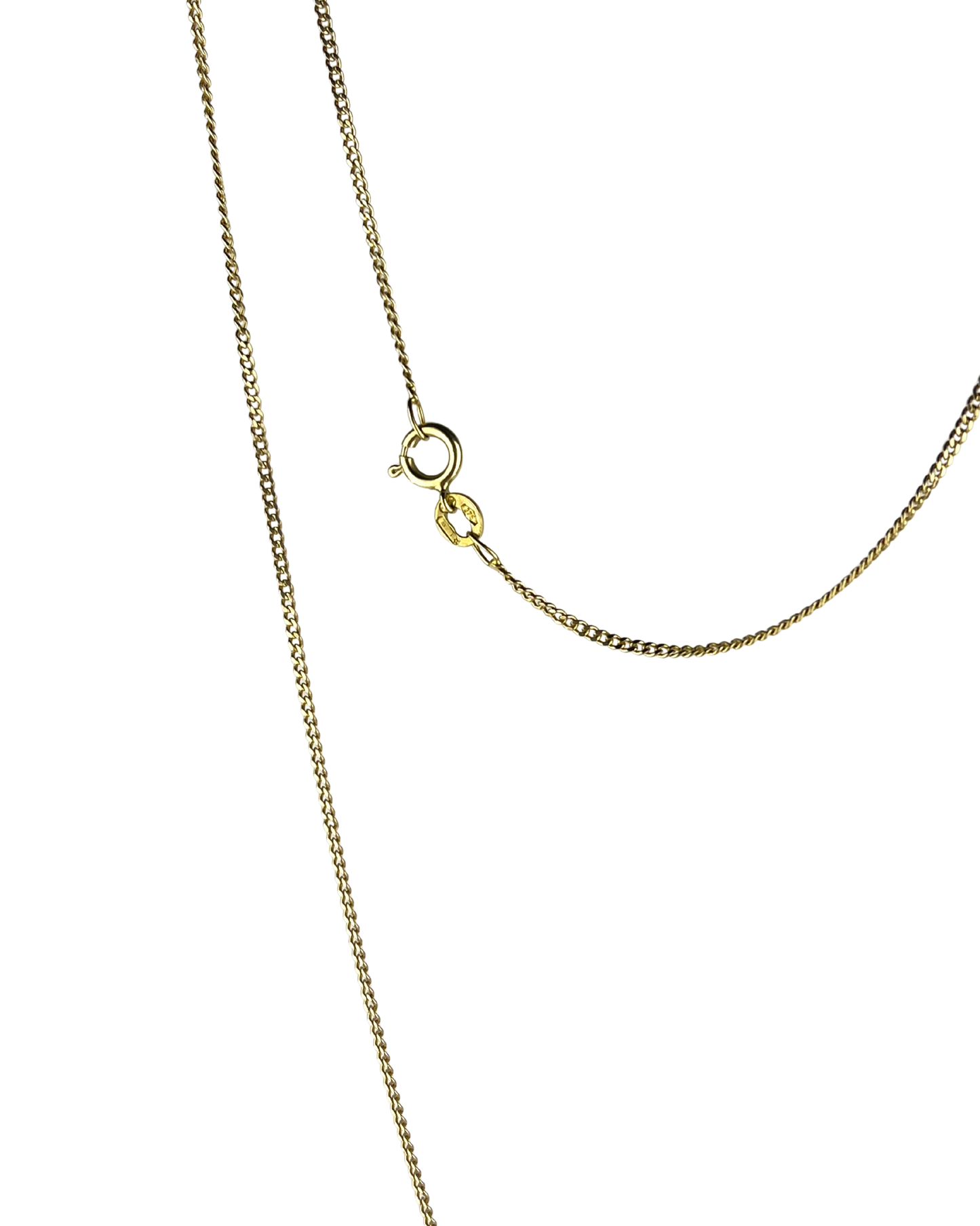 58cm Solid Curb Chain in 9ct Yellow Gold