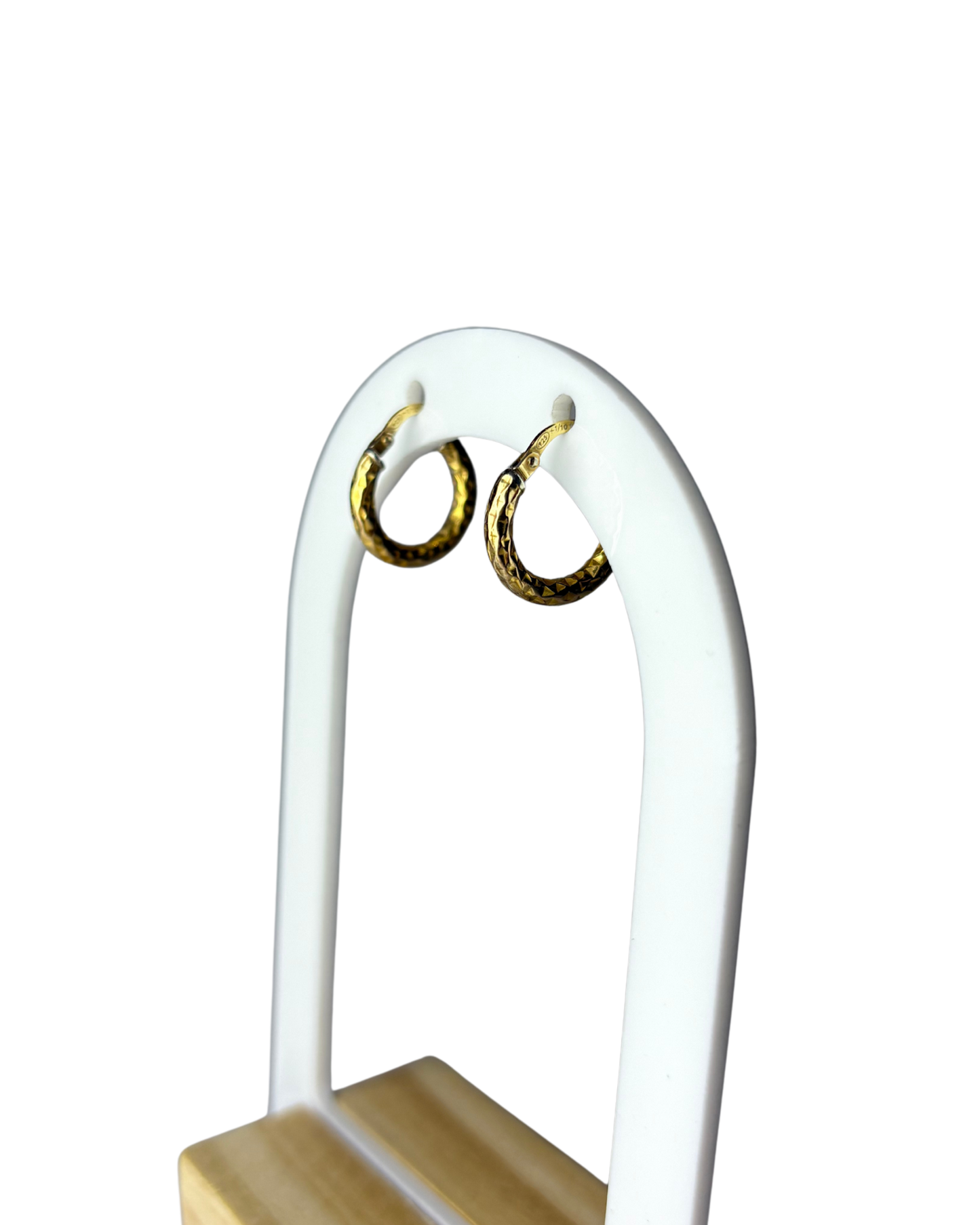Hoop Earrings in 9ct Gold Plated Sterling Silver