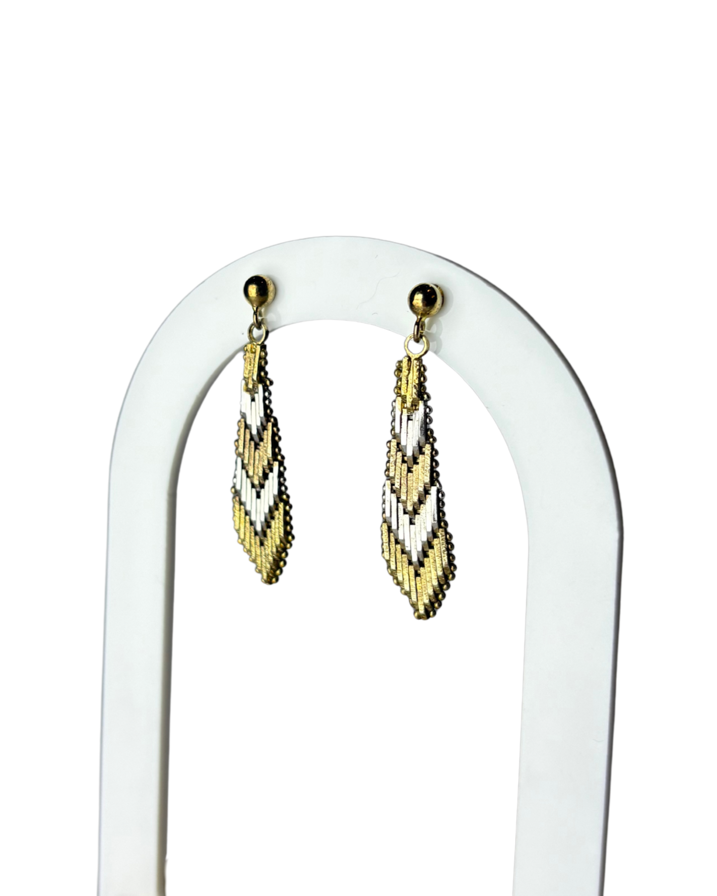 Dangle Earring in 9ct Gold Plated Sterling Silver