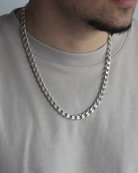 58cm Solid Curb Chain in Sterling Silver