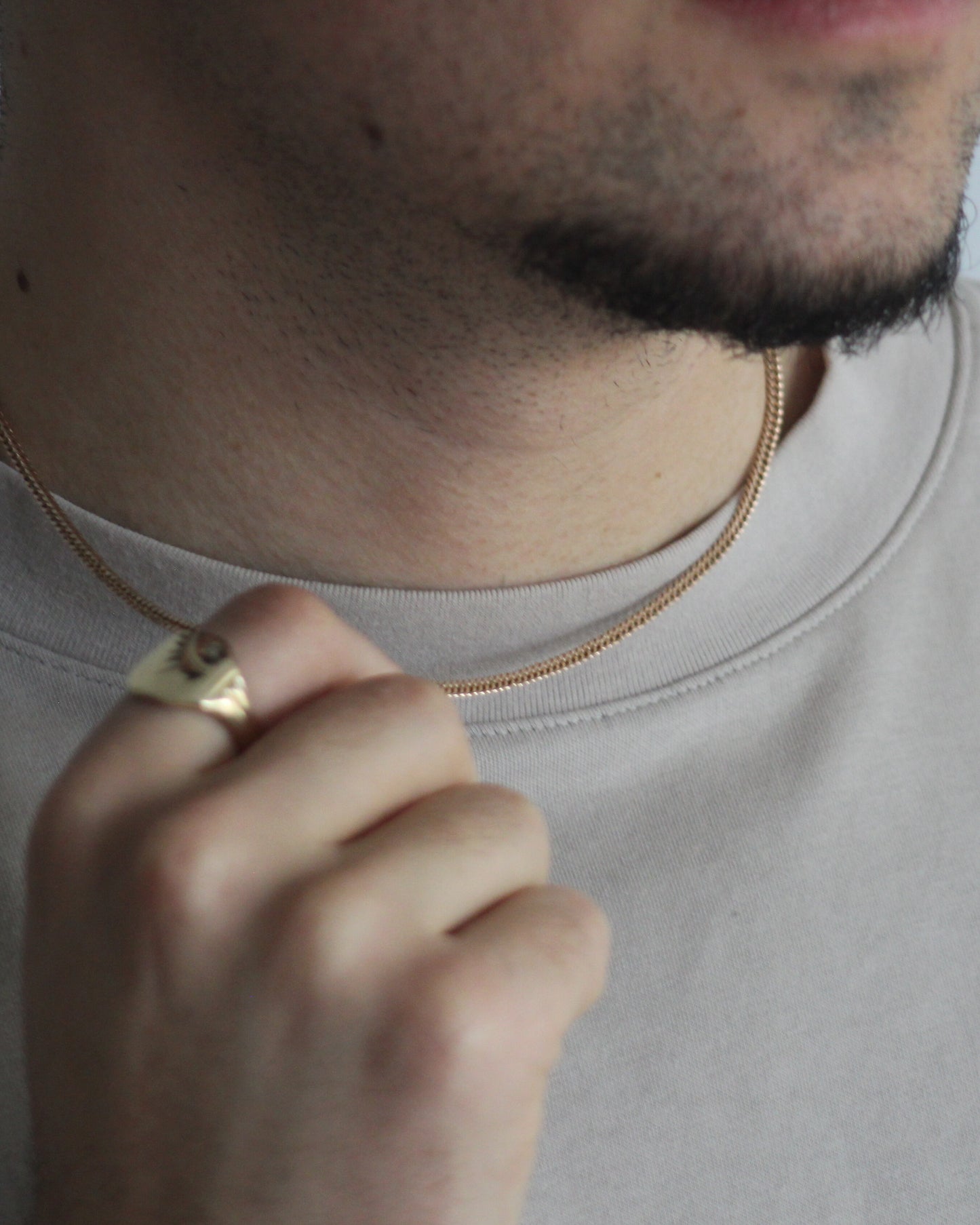 50cm Solid Heavy Double Curb Chain in 9ct Yellow Gold