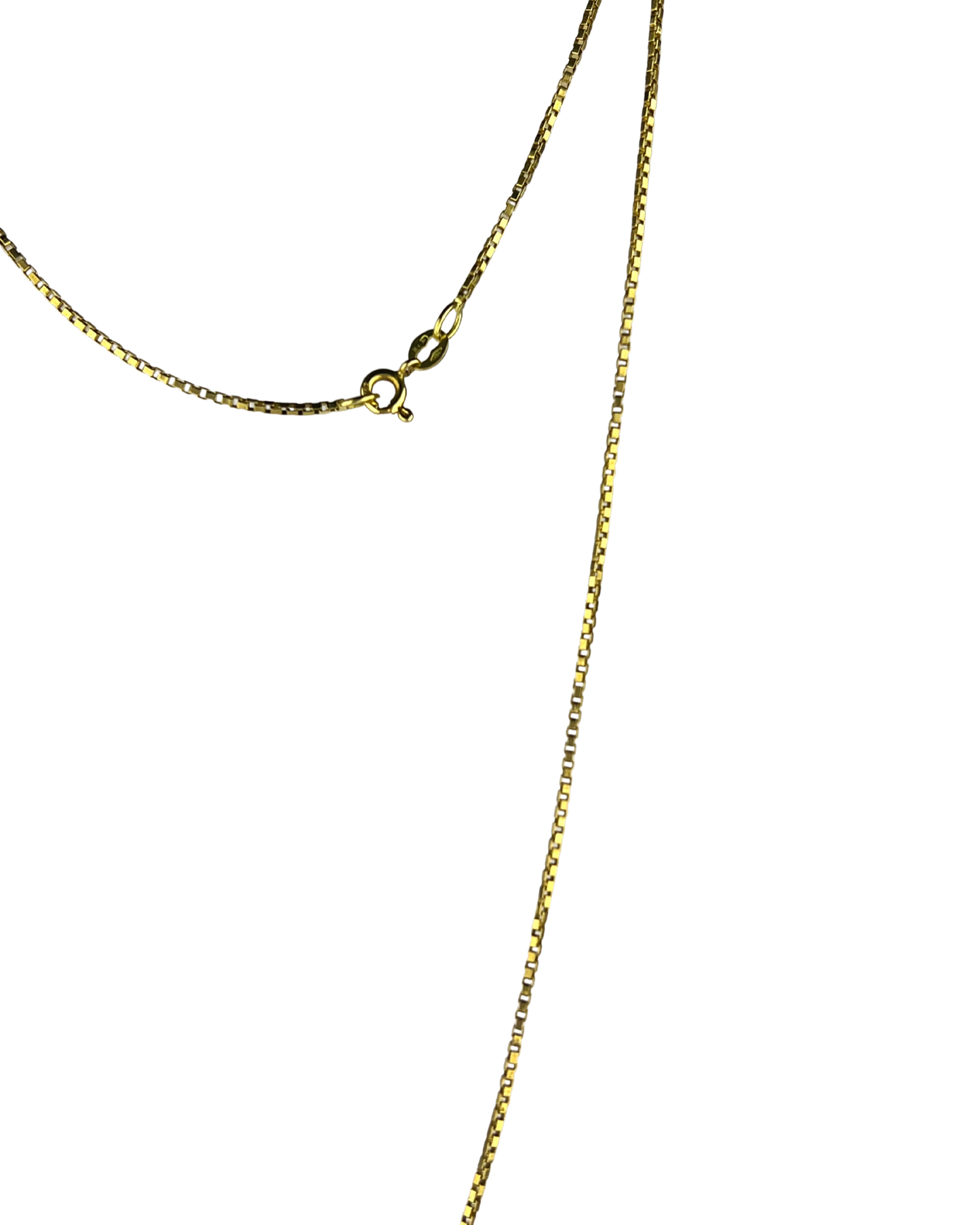 54cm Solid Box Chain in 9ct Yellow Gold