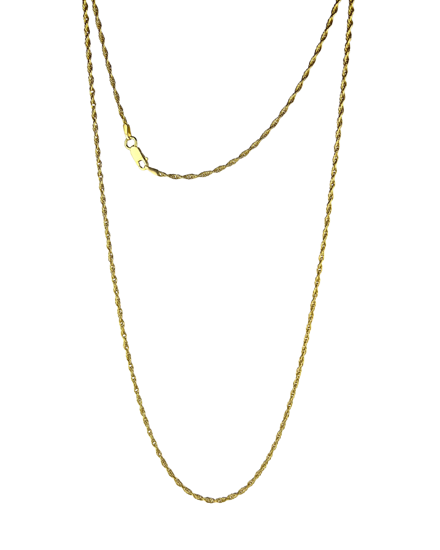 52cm Solid Rope Chain in 9ct Yellow Gold