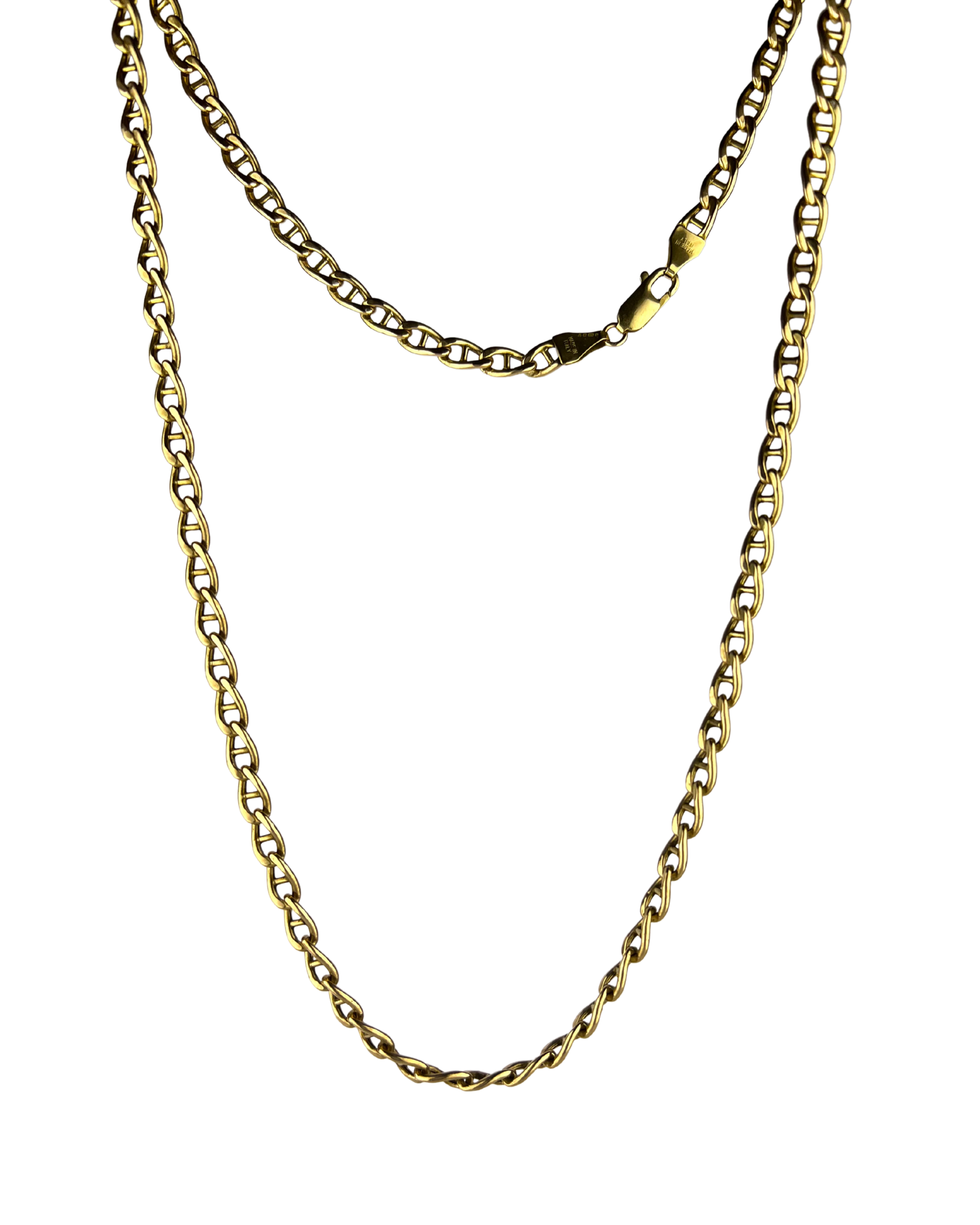 52cm Hollow Anchor Chain in 9ct Yellow Gold