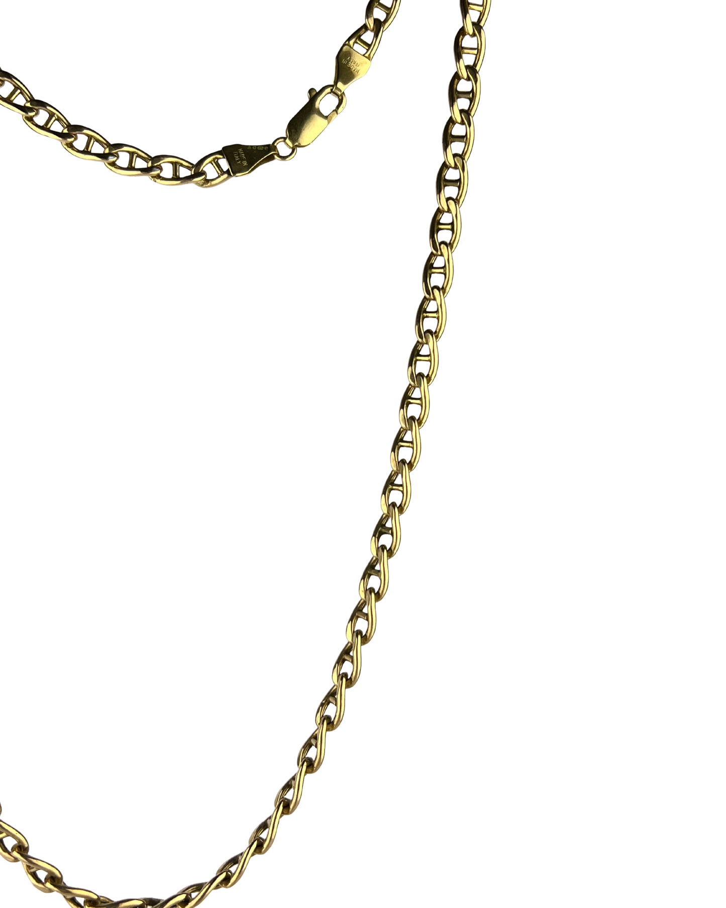 52cm Hollow Anchor Chain in 9ct Yellow Gold
