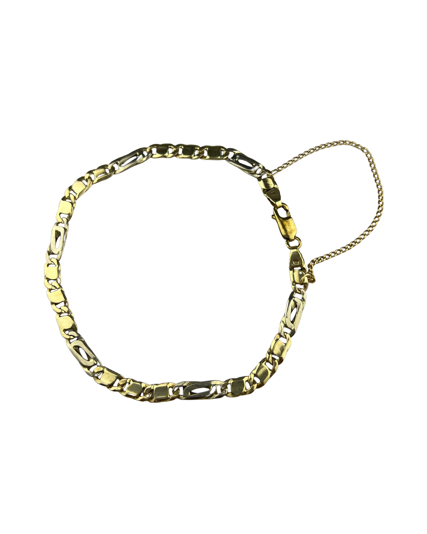 21cm Solid Bracelet in 9ct Yellow Gold