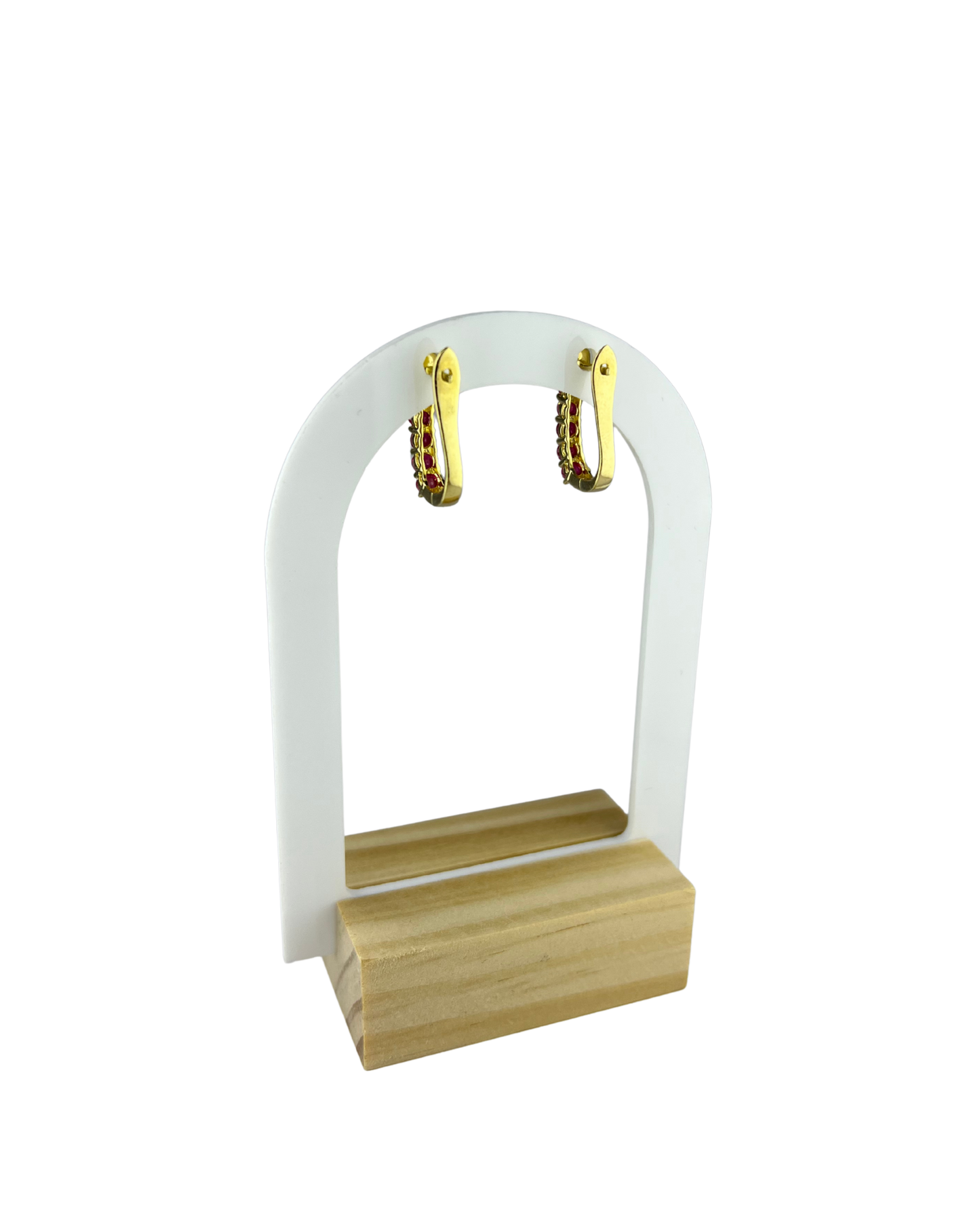 Ruby Earrings in 14ct Yellow Gold