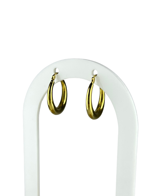 21mm Hoop Earrings in 9ct Yellow Gold