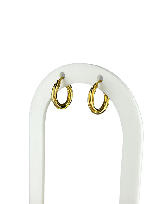 16mm Hoop Earrings in 9ct Yellow Gold