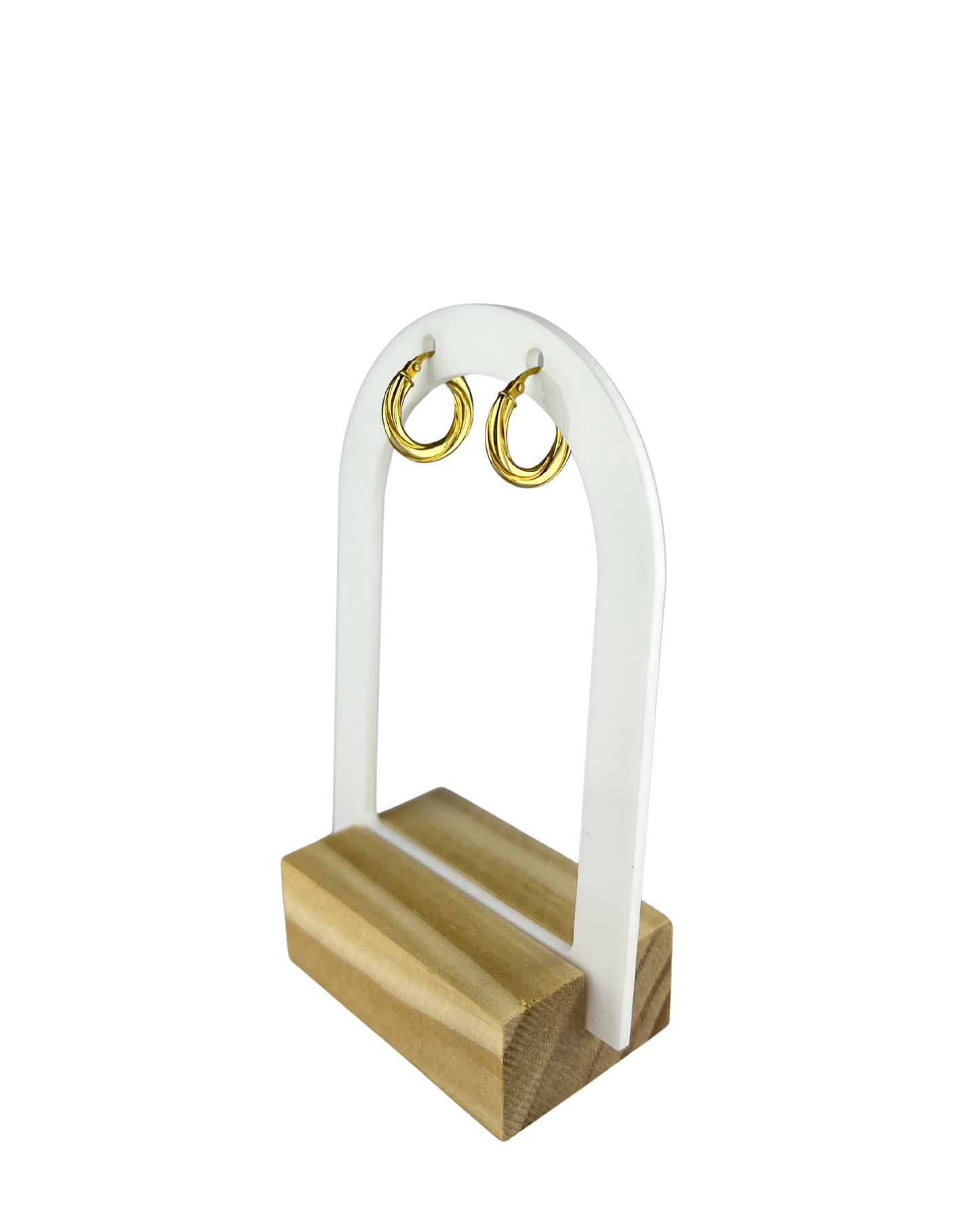 16mm Hoop Earrings in 9ct Yellow Gold