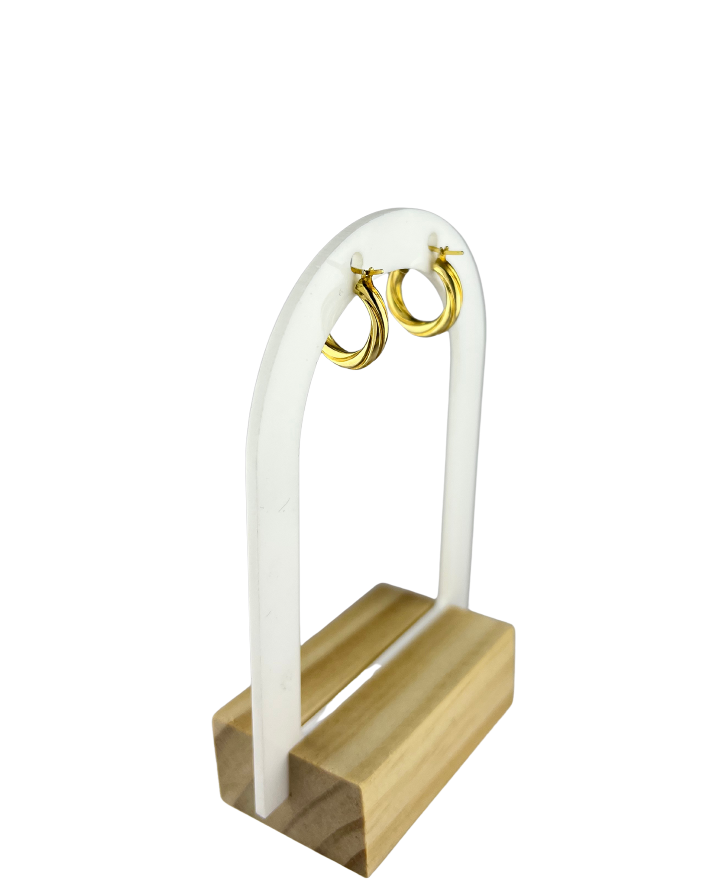 16mm Hoop Earrings in 9ct Yellow Gold