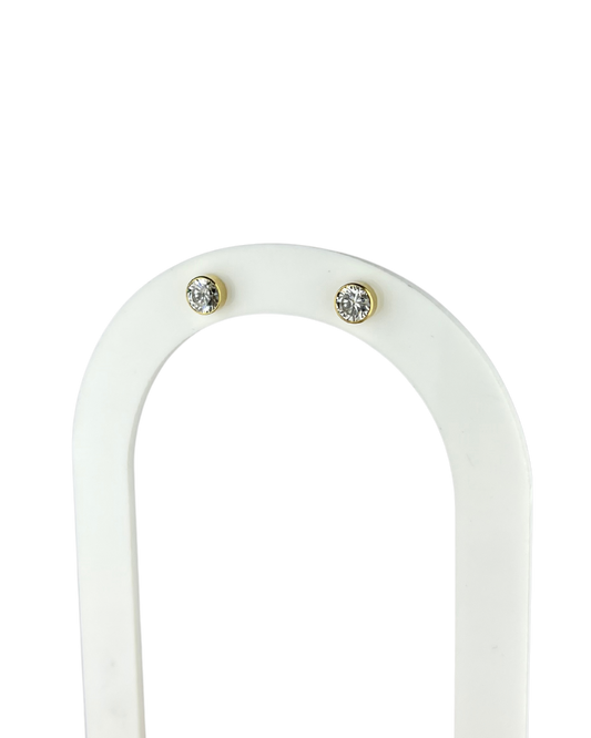 5.5mm Stud Earrings in 9ct Yellow Gold