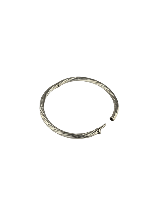 Snap Bangle in Sterling Silver