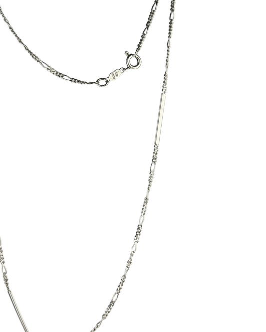 48cm Solid Curb Chain in Sterling Silver