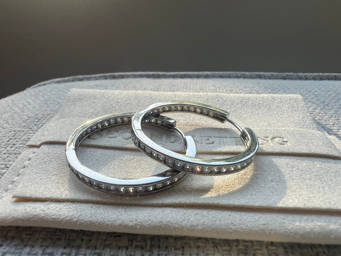 30mm Hoop Earrings in Sterling Silver