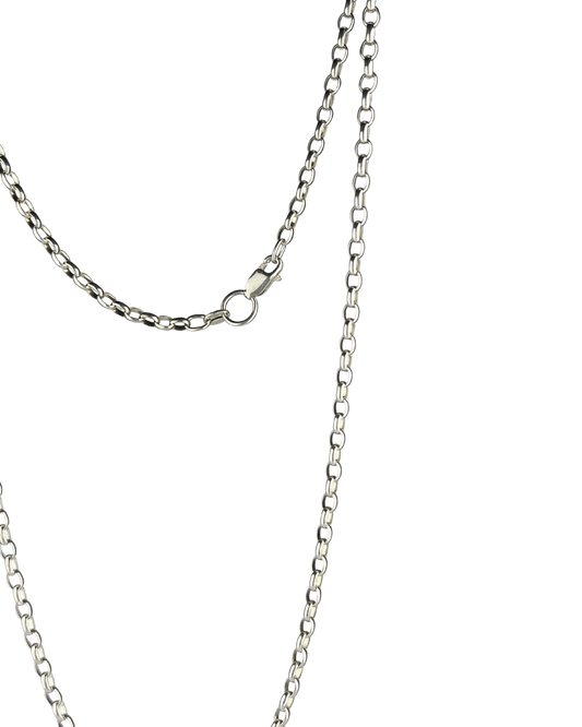 55cm Solid Belcher Chain in Sterling Silver