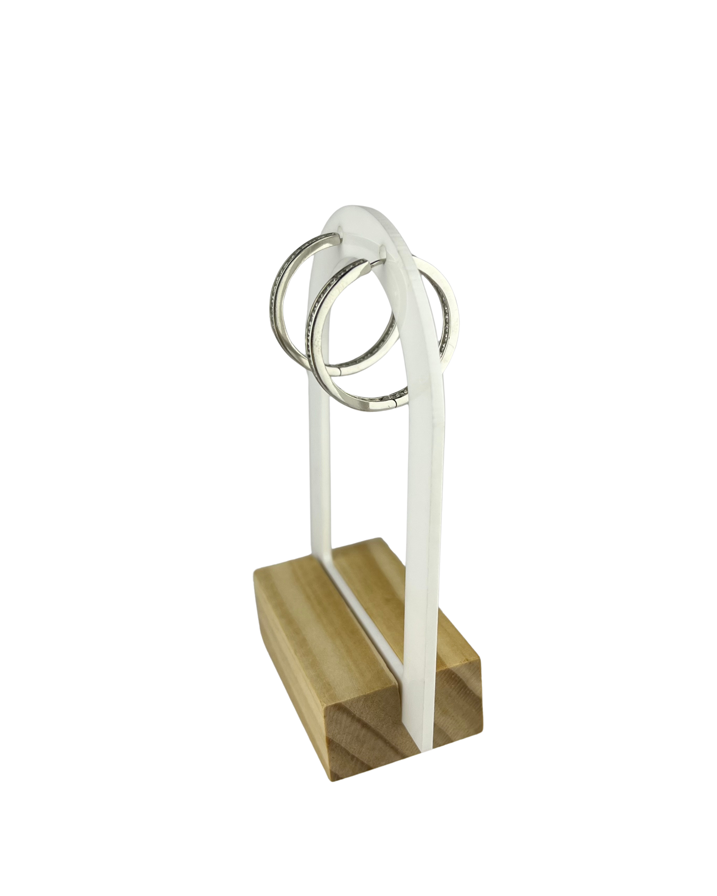 30mm Hoop Earrings in Sterling Silver