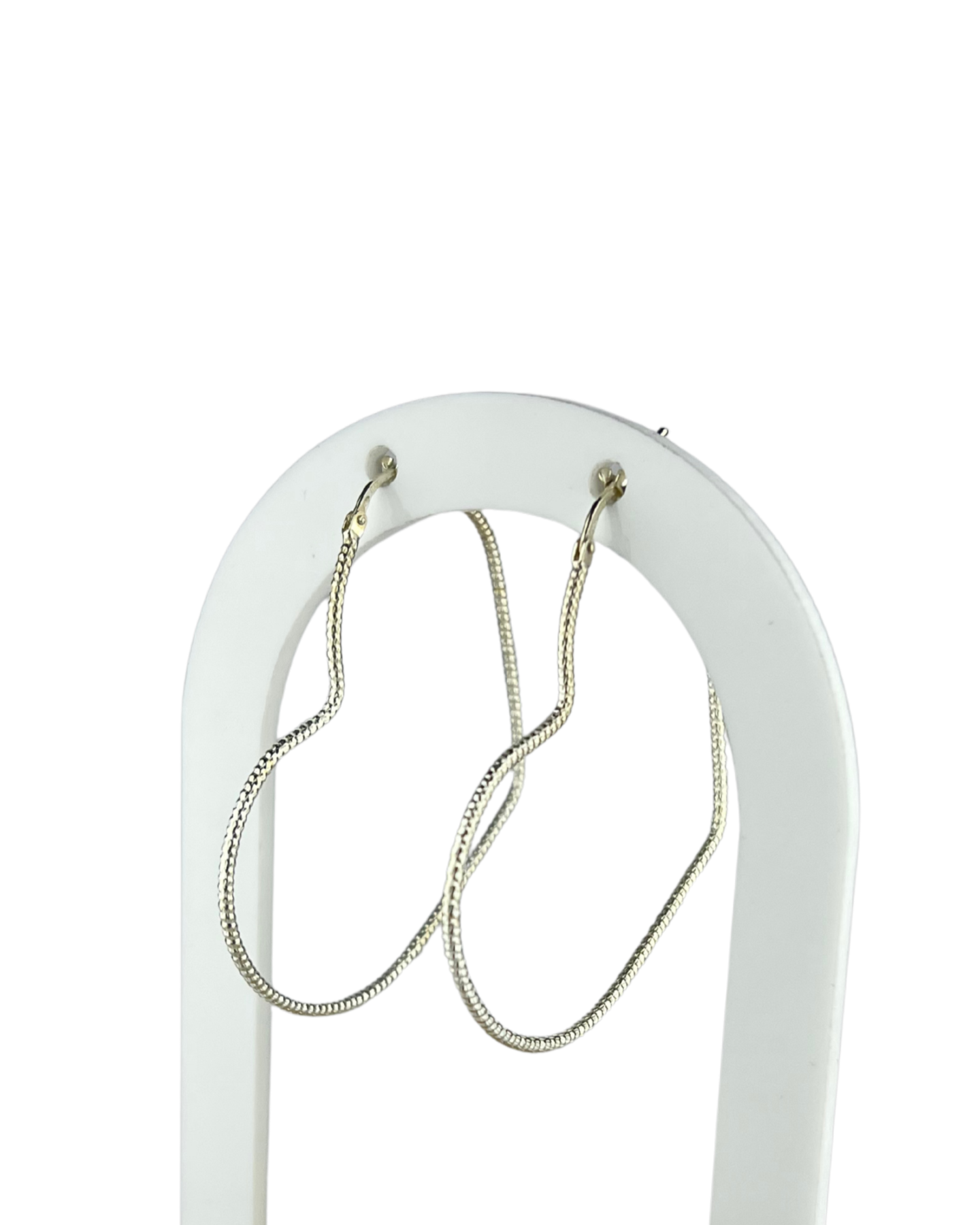 Heart Hoop Earrings in Sterling Silver