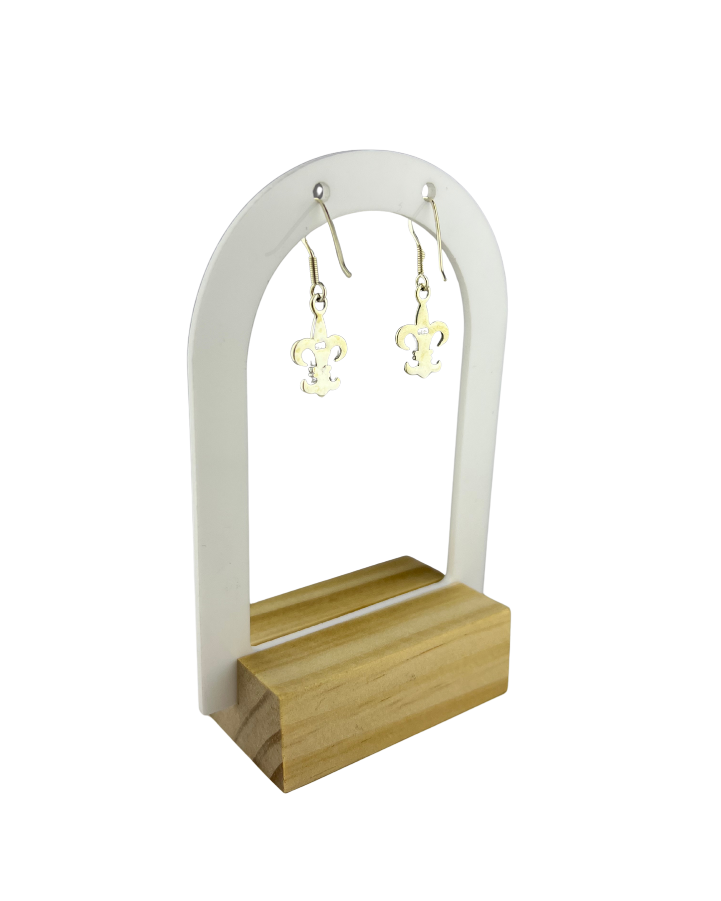 Fleur-de-lis Earrings in Sterling Silver